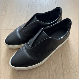 Vince Galia laceless leather slip-on sneakers - Black